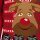 Heren kersttrui Rudolf rood
