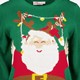 Dames kersttrui Kerstman groen