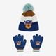 Chase kinder set muts handschoenen
