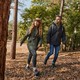 Padded heren softshell jas zwart
