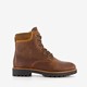 Leren dames veterboots bruin