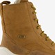 Leren dames veterboots cognac