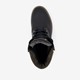 Leren dames veterboots zwart