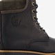 Leren dames veterboots zwart