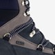 Leren dames veterboots grijs blauw