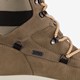 Leren dames veterboots beige zwart