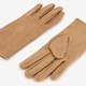 Fleece dames handschoenen beige