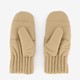 Gewatteerde dames wanten beige