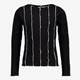 Meisjes longsleeve shirt zwart wit