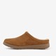 Relaxed Fit suede heren sloffen bruin