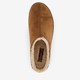 Relaxed Fit suede heren sloffen bruin