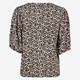 Dames top met panterprint beige