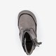 Leren babyschoenen metallic grijs