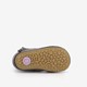 Leren babyschoenen metallic grijs