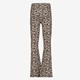 Meisjes flared broek met luipaardprint