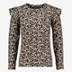 TwoDay meisjes shirt met luipaardprint en ruches