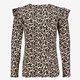 Meisjes shirt met luipaardprint en ruches