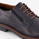 Leren heren veterschoenen blauw