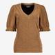 Dames top goudkleurig