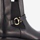 Leren dames chelsea boots met gesp