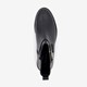 Leren dames chelsea boots met gesp