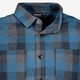 Flanellen heren overhemd blauw geruit