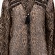 Dames blouse met dierenprint bruin