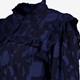 Dames blouse met bloemenprint blauw