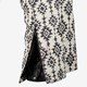 Dames skibroek met print zwart wit