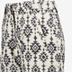 Dames skibroek met print zwart wit