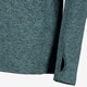 Heren skipully met rits groenblauw
