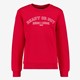 Unsigned jongens sweater met tekstopdruk rood