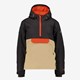 Kinder anorak ski-jas zwart beige