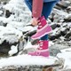 Gevoerde kinder snowboots roze