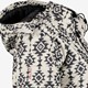 Dames ski-jas met print zwart wit