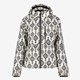 Dames ski-jas met print zwart wit
