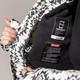 Dames ski-jas met print zwart wit