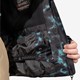 Heren ski-jas met print zwart blauw