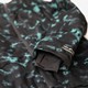 Heren ski-jas met print zwart blauw