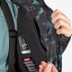 Heren ski-jas met print zwart blauw