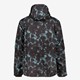 Heren ski-jas met print zwart blauw