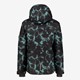 Kinder ski-jas met print zwart blauw