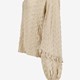Dames blouse met ruches beige