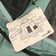 Heren softshell ski-jas lichtblauw