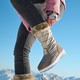 Gevoerde dames snowboots goud