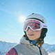 Dames skibril roze lens