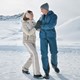 Dames skibroek beige
