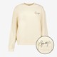 Dames sweater met backprint beige