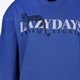 Dames sweater blauw met opdruk