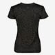 Dames sport T-shirt zwart met pint